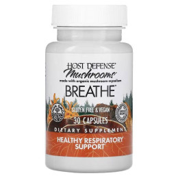 Поддержка дыхательной системы Fungi Perfecti Host Defense Mushrooms Breath 30 Capsules