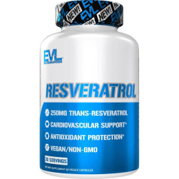 Ресвератрол Evlution Nutrition Resveratrol 250 mg 60 Veggie Capsules Evlution Nutrition