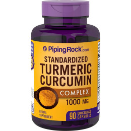 Куркумин с черным перцем Piping Rock Standardized Turmeric Curcumin Complex with Black Pepper 1000 mg 90 Piping Rock