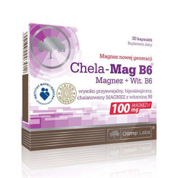 Магний В6 с ашвагандой и женьшенем Olimp Chela-Mag B6 Ashwagandha+Ginseng 30 caps Olimp