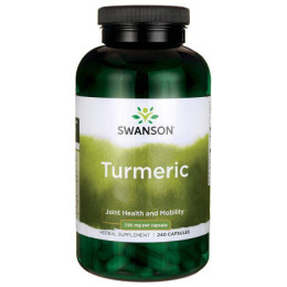 Экстракт корня куркумы Swanson Turmeric 720 mg 240 Caps Swanson