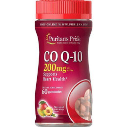 Co Q-10 200 mg (Q-SORB) Peach Mango 60 Gummies Puritan's Pride