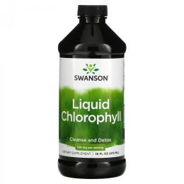 Рідкий хлорофіл Liquid Chlorophyll 100 mg 16 fl oz Swanson