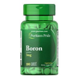 Бор Puritan's Pride Boron Chelated 3 mg 100 tablets Puritan's Pride