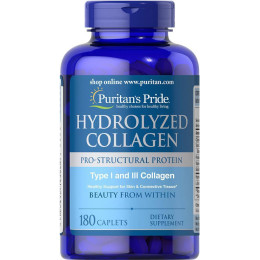 Коллаген гидролизат Puritan's Pride Hydrolyzed Collagen 1000 mg 180 tablets Puritan's Pride