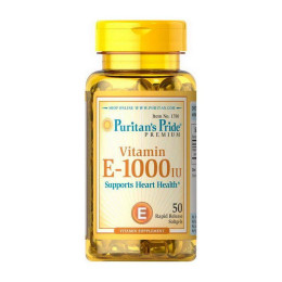 Вітамін E Puritan's Pride Vitamin E-1000 IU 50 Softgels Puritan's Pride