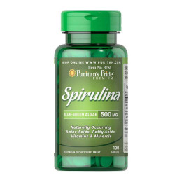 Спирулина Puritan's Pride Spirulina 500 mg 100 Tablets Puritan's Pride