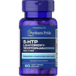 Гідрокситриптофан 5-HTP 200 mg (Griffonia Simplicifolia), 60 caps Puritan's Pride