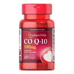 Коэнзим CO Q-10 100 mg (Q-SORB) 120 Softgels Puritan's Pride