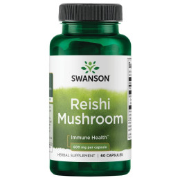 Рейши Swanson Reishi Mushroom 600 mg 60 Veg Caps Swanson