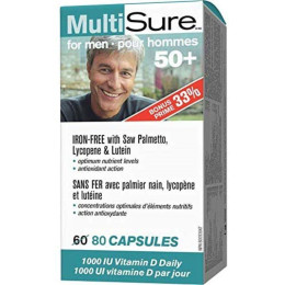 Вітаміни для чоловіків після 50+ Webber Naturals Multsure fo men 50+ 80 caps Webber Naturals