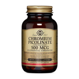 Хром піколінат Solgar Chromium Picolinate 500 mcg 60 caps Solgar