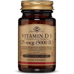 Вітамін Д Vitamin D3 5000 IU 60 caps Solgar