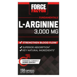 L-Аргинин Force Factor L-Arginine 600 mg 150 Capsules Force Factor