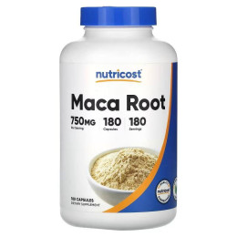 Екстракт кореня маки Nutricost Maca Root 750 mg 180 Capsules