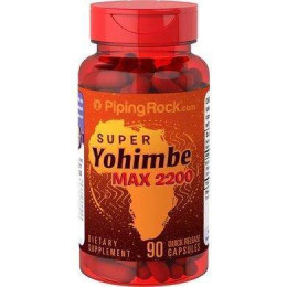 Йохімбе Super Yohimbe Max 2200 90 Capsules Piping Rock