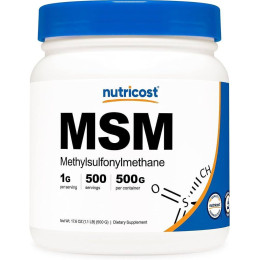 Метилсульфонилметан Nutricost MSM Unflavored 500 g Nutricost