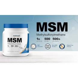 Метилсульфонілметан Nutricost MSM Unflavored 500 g