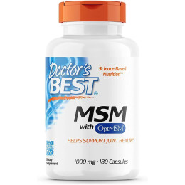 Метилсульфонилметан Doctor's Best MSM with OptiMSM 1,000 mg 180 Capsules Doctor's Best