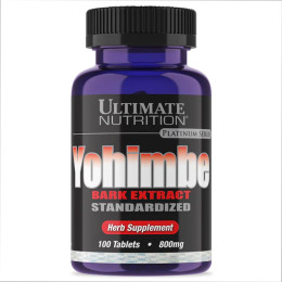 Yohimbe Bark Extract 800mg - 100tabs Ultimate Nutrition