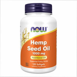 Hemp Seed Oil 1000 mg - 120 Softgels Now Foods