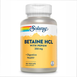 Betaine HCl 250mg - 180 vcaps Solaray