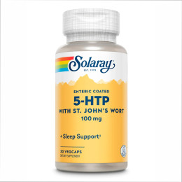 Guaranteed Potency 5-HTP + St. John's 100mg - 30 vcaps Solaray