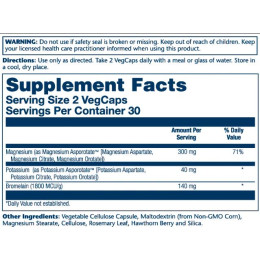 Magnesium & Potassium Asporotate - 60 vcaps Solaray