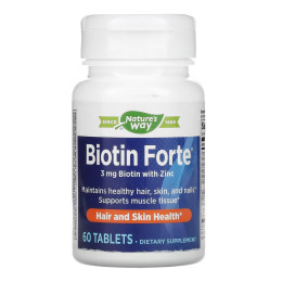 Biotin Forte 3 mg - 60 tabs Nature's Way