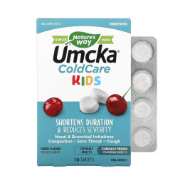 Umcka Coldcare Cherry Kids -10 chew tabs Nature's Way