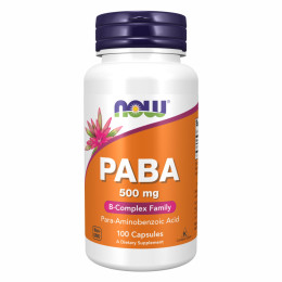 PABA 500mg - 100 caps Now Foods