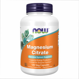 Magnesium Citrate - 120 caps Now Foods