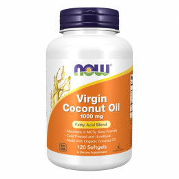 Coconut Oil 1000mg - 120 sgels Now Foods