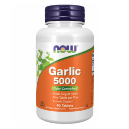 Garlic 5000 Enteric - 90 tabs Now Foods