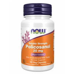 Policosanol 20mg Plus - 90 vcaps Now Foods