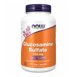 Glucosamine Sulfate 750mg - 240 vcaps Now Foods