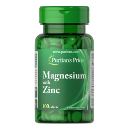 Magnesium with Zinc - 100 tabs Puritans Pride