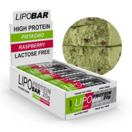 Lipobar - 20х50g Pistachio-Raspberry Lipobar