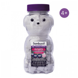 Kids Teddies - 60 chewable tabs Sambucol