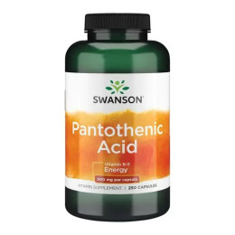 Pantothenic Acid 500mg - 250caps (До 01.24) Swanson
