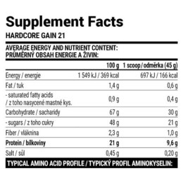 Hardcore Gain21 - 3000g Blueberry Extrifit