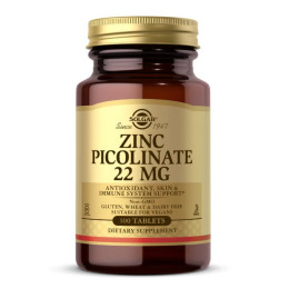 Zinc Picolinate 22 mg - 100 tab Solgar