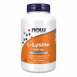 Lysine 500mg - 250 tabs Now Foods