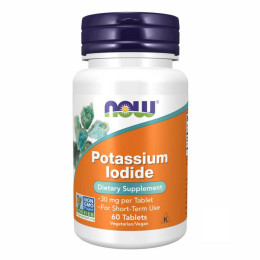 Potassium Iodide 30mg - 60 tabs Now Foods