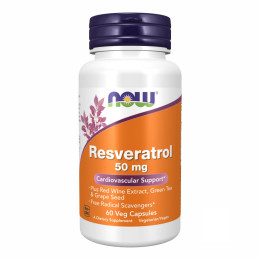 Resveratrol 50 mg - 60 vcaps Now Foods