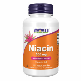 Niacin 500mg - 100 vcaps Now Foods