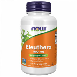 Eleuthero 500mg - 100 vcaps Now Foods