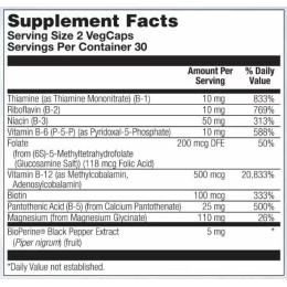 Stress B Magnesium Glycinate - 60 vcaps KAL