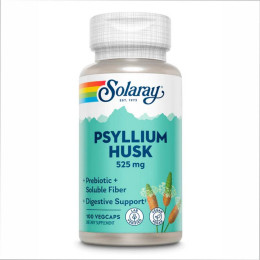 Psyllium Husk 525mg - 100 vcaps Solaray