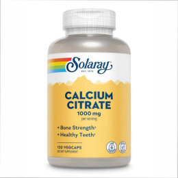 Calcium Citrate 1000mg - 120 vcaps Solaray